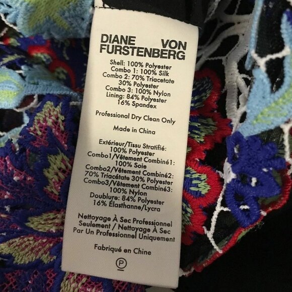 DIANE VON FURSTENBERG DVF Guipure Lace Sheath Midi Dress 12 - Picture 7 of 7